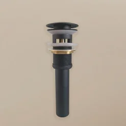 Jindoli Evacuation De Lavabo-Vasque-Bonde Up noire salle de bain pour vasque encastrée