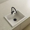 Poalgi Evacuation D'Évier-Bonde évier 1 cuve avec vidage automatique diamètre 90 mm couleur noir