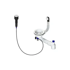 Poalgi Bonde évier 1 cuve avec vidage automatique diamètre 90 mm couleur blanc