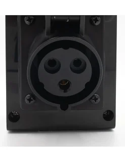 Carré Rouge Borne De Recharge Avec Prise Europe 32a Complète Avec Protections Et Compteur