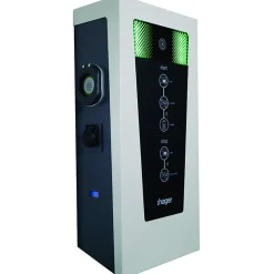 Hager Borne Recharge Voiture Électrique-Borne de recharge double pour voiture électrique Witty Park OCPP 7.4 kW avec RFID - - XEV600C