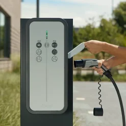 Hager Borne Recharge Voiture Électrique-Borne de recharge pour voiture électrique Witty Share 7 kW avec RFID. OCPP et compteur MID - - XEV1R07T2M1