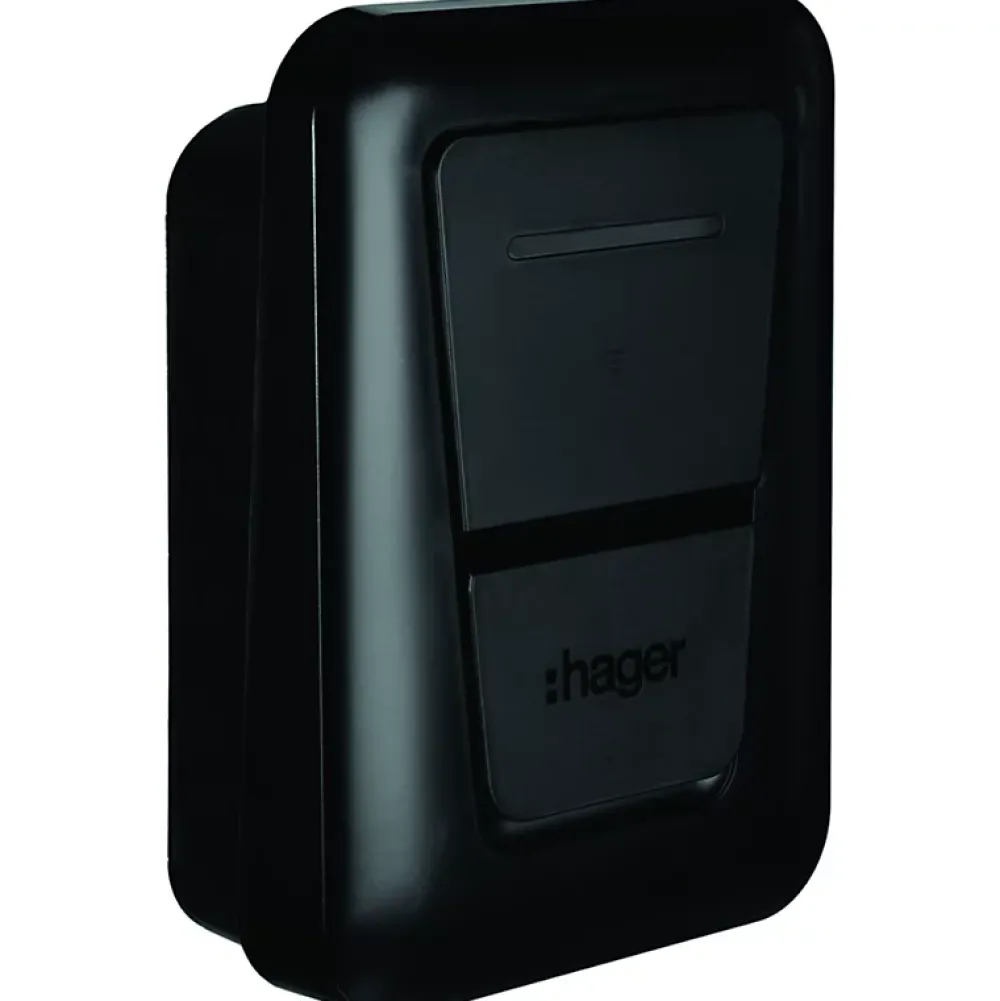 Hager Borne Recharge Voiture Électrique-Borne de recharge pour voiture électrique Witty One 11 kW avec TIC. RFID et Bluetooth - - XVR111STI