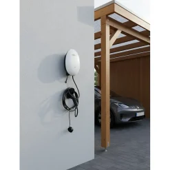 Galix Borne Recharge Voiture Électrique-Borne de recharge véhicule électrique 7kW intelligente, compacte et sécurisée, fixation murale ou sur un poteau livré en option