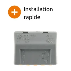 Wago Borne rapide automatique à cliquet S222 - 5 entrées -