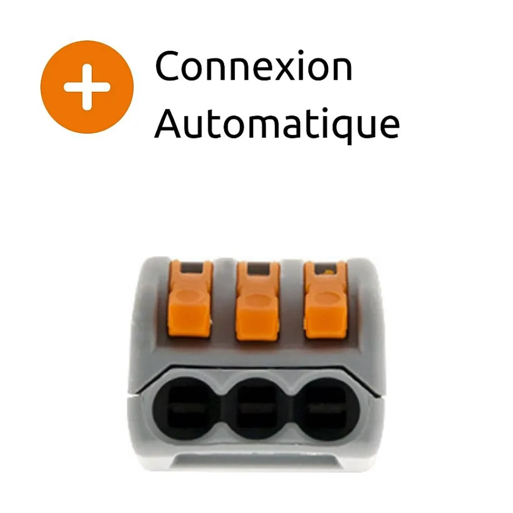 Wago Borne rapide automatique à cliquet S222 - 3 entrées -