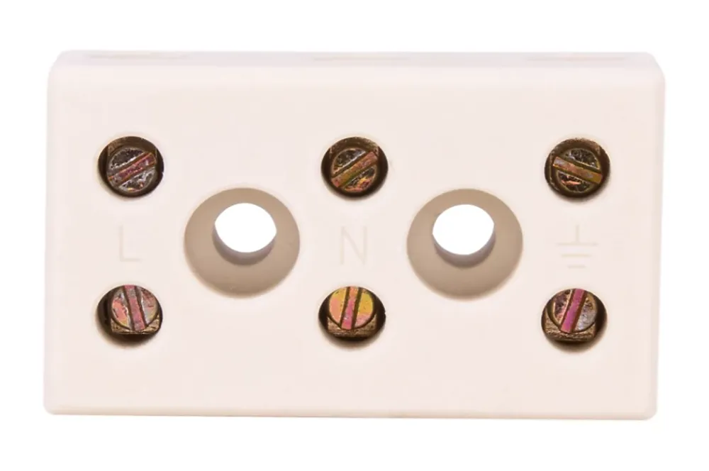 Zenitech Accessoire De Raccordement-Borne stéatite tripolaire 6 à 16mm² -