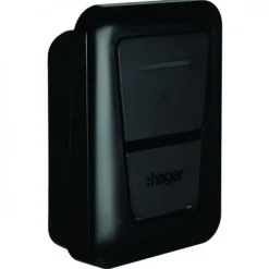 Hager Borne Recharge Voiture Électrique-BORNE WITTY ONE 7KW PRISE T2S +TIC+ PROTECTIONS