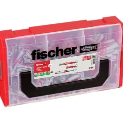 O91 Kit De Chevilles-Boîte assortiment chevilles Fischer DUOPOWER FIXtainer 539867 - 210 pcs (6x30, 6x50, 8x40, 8x65)