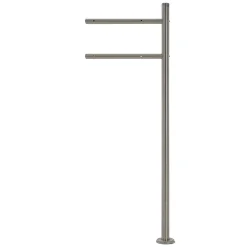 Ml-Design Boîte Aux Lettres 1 Porte-Boîte aux lettres anthracite / triangle noir aspect marbre avec support argenté