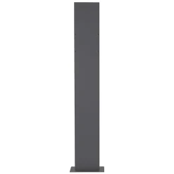 Ml-Design Boîte aux lettres avec support mailbox anthracite moderne avec 2 clés incluses