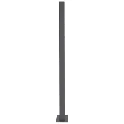 ECD Germany Boîte Aux Lettres 1 Porte-Boîte aux lettres avec support mailbox anthracite moderne avec 2 clés incluses