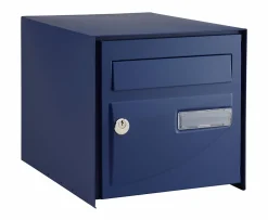 Decayeux Boîte Aux Lettres 2 Portes-Boîte aux lettres double face Probat bleu RAL 5003
