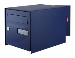 Decayeux Boîte Aux Lettres 2 Portes-Boîte aux lettres double face Probat bleu RAL 5003