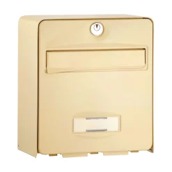 Burg-Wachter Boîte Aux Lettres Compacte-Boîte aux lettres 1 porte Balthazar Beige