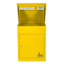 Smart Parcel Box Boîte aux lettres 1 porte Boîte à colis Jaune en acier