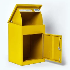 Smart Parcel Box Boîte aux lettres 1 porte Boîte à colis Jaune en acier