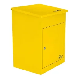 Smart Parcel Box Boîte aux lettres 1 porte Boîte à colis Jaune en acier