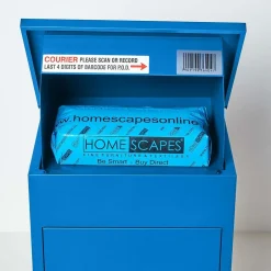 Smart Parcel Box Boîte aux lettres 1 porte Boîte à colis Bleue en acier