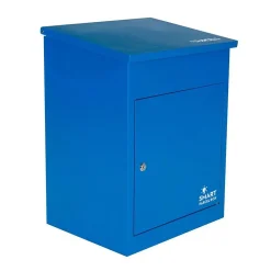 Smart Parcel Box Boîte aux lettres 1 porte Boîte à colis Bleue en acier