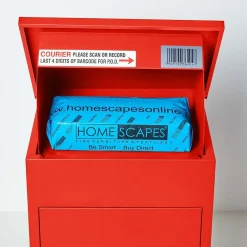 Smart Parcel Box Boîte aux lettres 1 porte Boîte à colis Rouge en acier