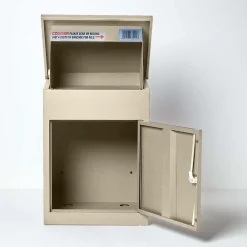 Smart Parcel Box Boîte À Colis-Boîte aux lettres 1 porte Boîte à colis Beige en acier
