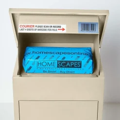 Smart Parcel Box Boîte À Colis-Boîte aux lettres 1 porte Boîte à colis Beige en acier
