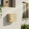 Diall Boîte Aux Lettres 1 Porte-Boîte aux lettres 1 porte Beige faible profondeur
