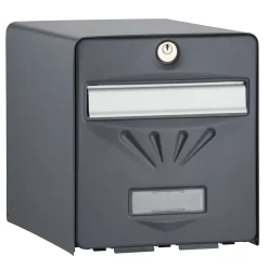 Burg-Wachter Boîte Aux Lettres 1 Porte-Boîte aux lettres 2 portes Balnéaire Anthracite