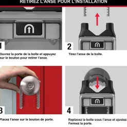 Master Lock Boîte à clé à anse rétractable Masterlock Select Acess 5420EURD