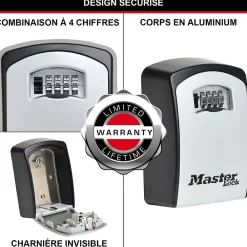 Master Lock Boîte À Clé-Boîte à clé sécurisée Select Access à combinaison programmable