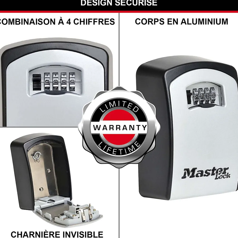 Master Lock Boîte À Clé-Boîte à clé sécurisée Select Access à combinaison programmable