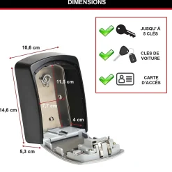 Master Lock Boîte À Clé-Boîte à clé sécurisée Select Access à combinaison programmable