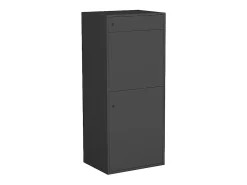 Vente-unique Boîte à colis anthracite - L45 x l35 x H105 cm - COLIBRI