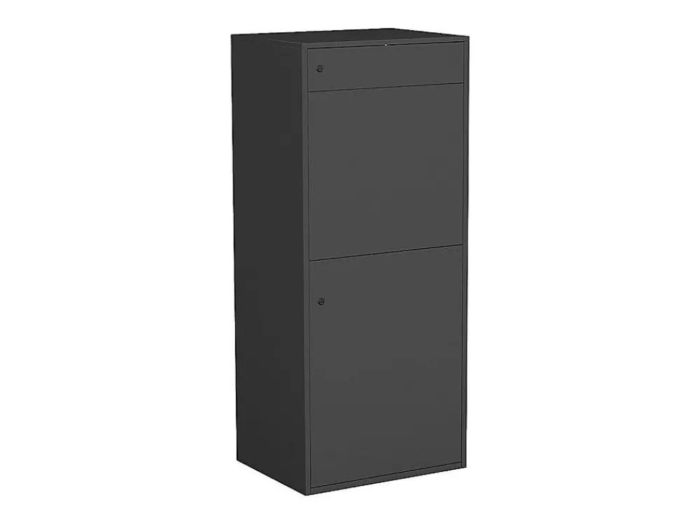 Vente-unique Boîte à colis anthracite - L45 x l35 x H105 cm - COLIBRI