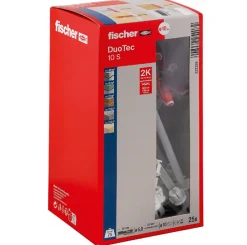 Fischer Kit De Chevilles-Boîte De 25 Chevilles À Bascule Duotec 537259 Nylon - 10 Mm