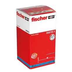 Fischer Kit De Chevilles-Boîte De 25 Chevilles À Bascule Duotec 537259 Nylon - 10 Mm