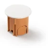 Diall Boîte De Dérivation-Boîte de dérivation à encastrer à sceller avec entrées et système de verrouillage 40 X 40 mm