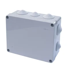 Diall Boîte de dérivation extérieure avec 10 passe-câbles et système de verrouillage intégré 220 x 170 x 105 mm