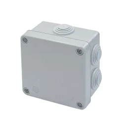 Diall Boîte de dérivation extérieure avec 7 passe-câbles et système de verrouillage intégré 100x 100 x 55 mm