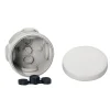 Schneider Electric Boîte de dérivation ronde extérieure avec 4 passe-câbles et système de verrouillage 60 x 40 mm Mureva Box gris