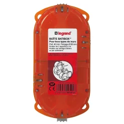 Legrand Boite D'Encastrement-Boîte d'encastrement double multimatériaux P. 40 mm