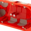 Protec Boite D'Encastrement-Boîte d'encastrement No Airbox Multiplat 2 postes - P 40 mm