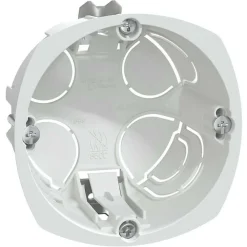 Schneider Electric Boîte d'encastrement - 1 poste - Diam. 67 mm - Profondeur 40 mm - Multifix - IMT35914 - Schneider
