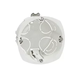 Schneider Electric Boîte d'encastrement 1 poste diamètre 67 mm profondeur 40 mm Multifix , 10 pièces