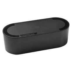 D-Line Range-Fil Et Cache-Fil|Range-Fil Et Cache-Fil-Boîte de rangement de câbles noir L. 415 x l. 165 mm, bloc 6 prises