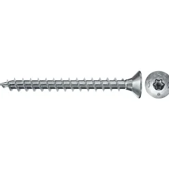 Fischer Boîte De 200 Vis Bois Powerfast Ii Fpf Ii Ctf Tête Fraisée Empreinte Tx - Zingué Blanc - Filetage Total