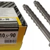 Domax Boîte de 50 vis d'ancrage béton 10,5 x 90