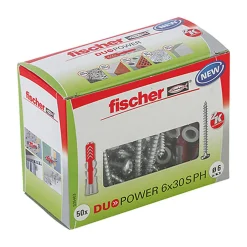 Fischer Boîte De 50 Vis De Charpente Power-fast À Empreinte Tx Fpf-wt - Tête Disque - Filetage Partiel
