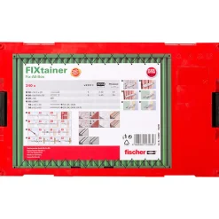 Fischer Boîte Modulable Fixtainer Tous Matériaux 534092 Avec 240 Chevilles Ux, Sx Et Gk Avec Vis